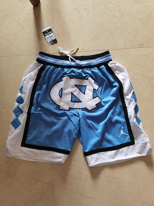 2020 Men North Carolina Tar Heels blue shorts->washington nationals->MLB Jersey